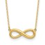 14K Yellow Gold Infinity 16.5in with 1in ext Necklace - 16.5 in.