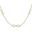 14K Yellow Gold Infinity Stations Necklace - 16 in.