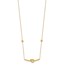 14K Yellow Gold Knotted Pendant Beads Necklace - 16 in.
