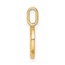 14K Yellow Gold Letter D Initial Pendant - 15.09 mm