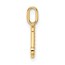 14K Yellow Gold Letter J Initial Pendant - 15.56 mm