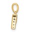 14K Yellow Gold Letter P Initial with Bail Pendant - 13 mm