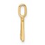 14K Yellow Gold Letter W Initial Pendant - 15.38 mm