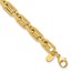 14K Yellow Gold Link Men's Bracelet - 6.5 in.