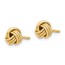 14k Yellow Gold Love Knot Post Earrings