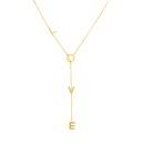 14K Yellow Gold Love Lariat Necklace - 18 in.