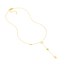 14K Yellow Gold Love Lariat Necklace - 18 in.