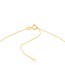 14K Yellow Gold Mini Disc Pendant Rope Necklace - 16"-18"