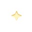 14K Yellow Gold North Star Stud Earrings