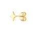 14K Yellow Gold North Star Stud Earrings