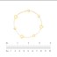 14K Yellow Gold Open Heart Box Chain Bracelet - 7.5 in.