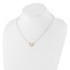 14K Yellow Gold Open Heart Love Necklace - 17 in.