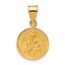 14K Yellow Gold Our Lady of Perpetual Help Medal - 21.3 mm