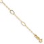 14K Yellow Gold Oval Design Diamond-cut Bracelet - 7 in.