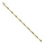 14k Yellow Gold Peridot & Diamond Bracelet - 7 in.