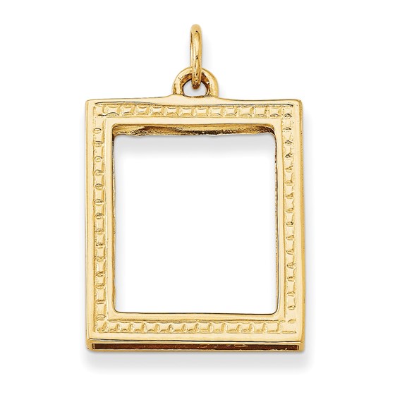 Buy 14k Yellow Gold Picture Frame Pendant APMEX