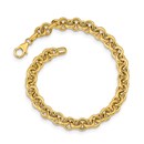 14k Yellow Gold Polished 6.5 mm Rolo Link Bracelet - 7.75 in.
