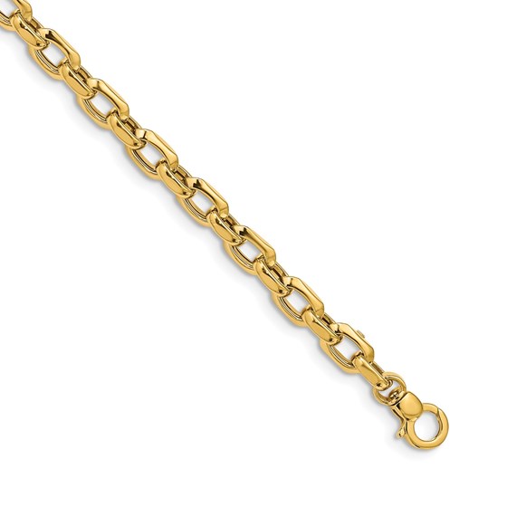 14k Yellow Gold Polished Fancy Bamboo Link Bracelet - 7.5 in. 14k Yellow Gold Polished Fancy Bamboo Link Bracelet - 7.5 in.