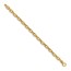 14k Yellow Gold Polished Fancy Bamboo Link Bracelet - 7.5 in.