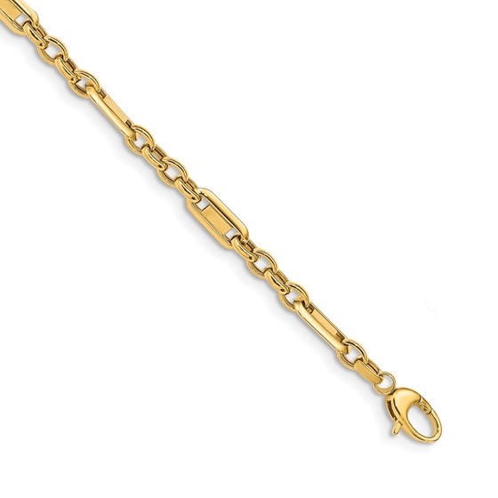 14k Yellow Gold Polished Fancy Multi Link Bracelet - 7.5 in. 14k Yellow Gold Polished Fancy Multi Link Bracelet - 7.5 in.