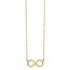 14k Yellow Gold Polished Infinity Necklace - 16.5 in.