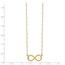 14k Yellow Gold Polished Infinity Necklace - 16.5 in.