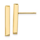 14k Yellow Gold Polished Post Earrings - 3 mm