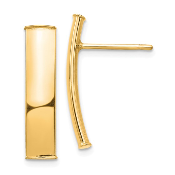 14k Yellow Gold Polished Post Earrings - 5 mm 14k Yellow Gold Polished Post Earrings - 5 mm