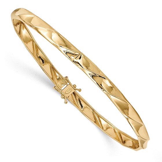 14k Yellow Gold Polished Twisted Bangle Bracelet 14k Yellow Gold Polished Twisted Bangle Bracelet