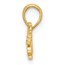 14K Yellow Gold PRINCESS Charm - 11.4 mm