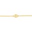 14K Yellow Gold Puff Mariner Saturn Chain Bracelet - 7.5 in.