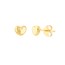 14K Yellow Gold Puff Stud Earrings