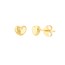 14K Yellow Gold Puff Stud Earrings