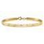14K Yellow Gold Reversible Omega Bracelet - 7.5 in.