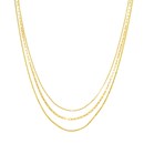 14K Yellow Gold Rolo Paperclip Curb Necklace - 18 in.