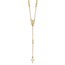 14K Yellow Gold Rosary Design Medal Y-Drop Necklace - 17.75 in.