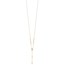 14K Yellow Gold Rosary Design Medal Y-Drop Necklace - 17.75 in.