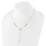 14K Yellow Gold Rosary Design Medal Y-Drop Necklace - 17.75 in.