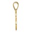 14K Yellow Gold Script Letter E Initial Pendant - 23.6 mm