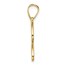 14K Yellow Gold Script Letter J Initial Pendant - 25.4 mm