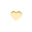 14K Yellow Gold Shaped Flat Stud Earrings