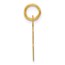 14K Yellow Gold Slanted Block Letter G Initial Charm - 18.7 mm