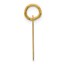 14K Yellow Gold Slanted Block Letter J Initial Charm - 19 mm