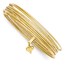 14k Yellow Gold Slip On Seven-Bangle Set