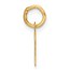 14K Yellow Gold Small Script Letter B Initial Charm - 15 mm