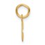 14K Yellow Gold Small Script Letter C Initial Charm - 15 mm
