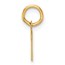 14K Yellow Gold Small Script Letter K Initial Charm - 15 mm