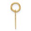 14K Yellow Gold Small Script Letter R Initial Charm - 15 mm
