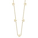 14K Yellow Gold Star w/2in Extension 18in Necklace - 18 in.