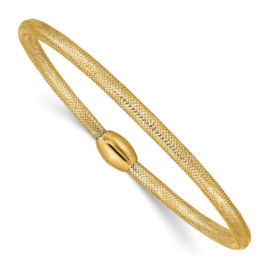 Buy 14k Yellow Gold Stretch Mesh Bracelet APMEX